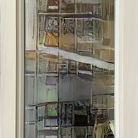 Kolmen Ristin kirkko. Ikkuna ulkoa päin